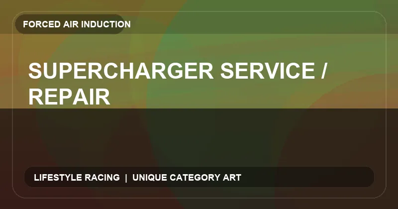 Supercharger Service / Repair